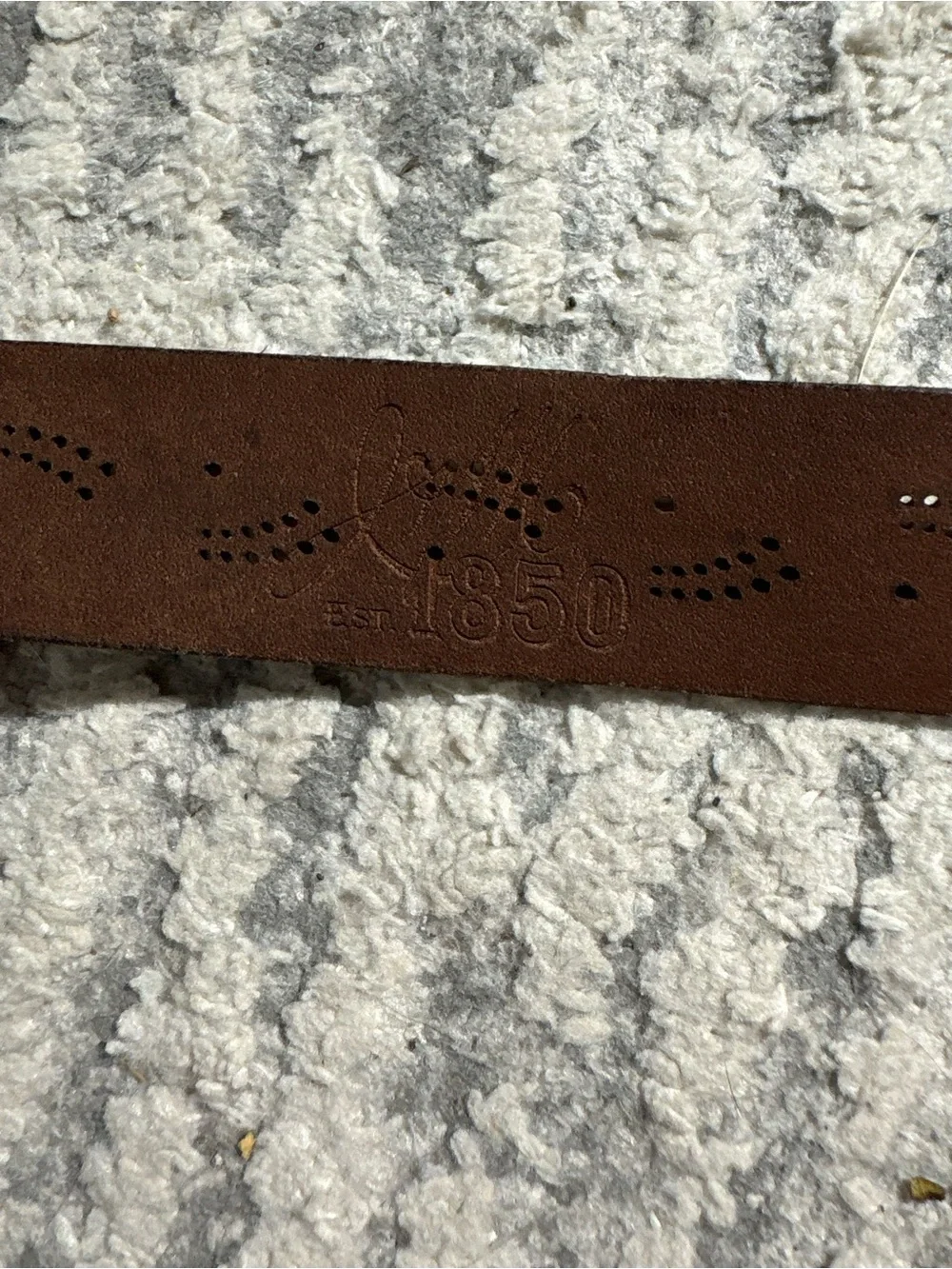 Vintage brown big buckle belt